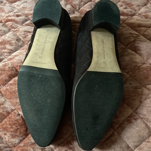 Manolo Blahnik•Brown•lisqui quilted suede•30mm pump•size 38•handmade in Italy - Picture 7 of 10